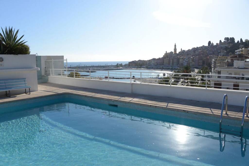 Le Lodge, T2 Classe 3 Etoiles Avec Jardin, Parking, Piscine & Mer A 2 Pas Menton Luaran gambar